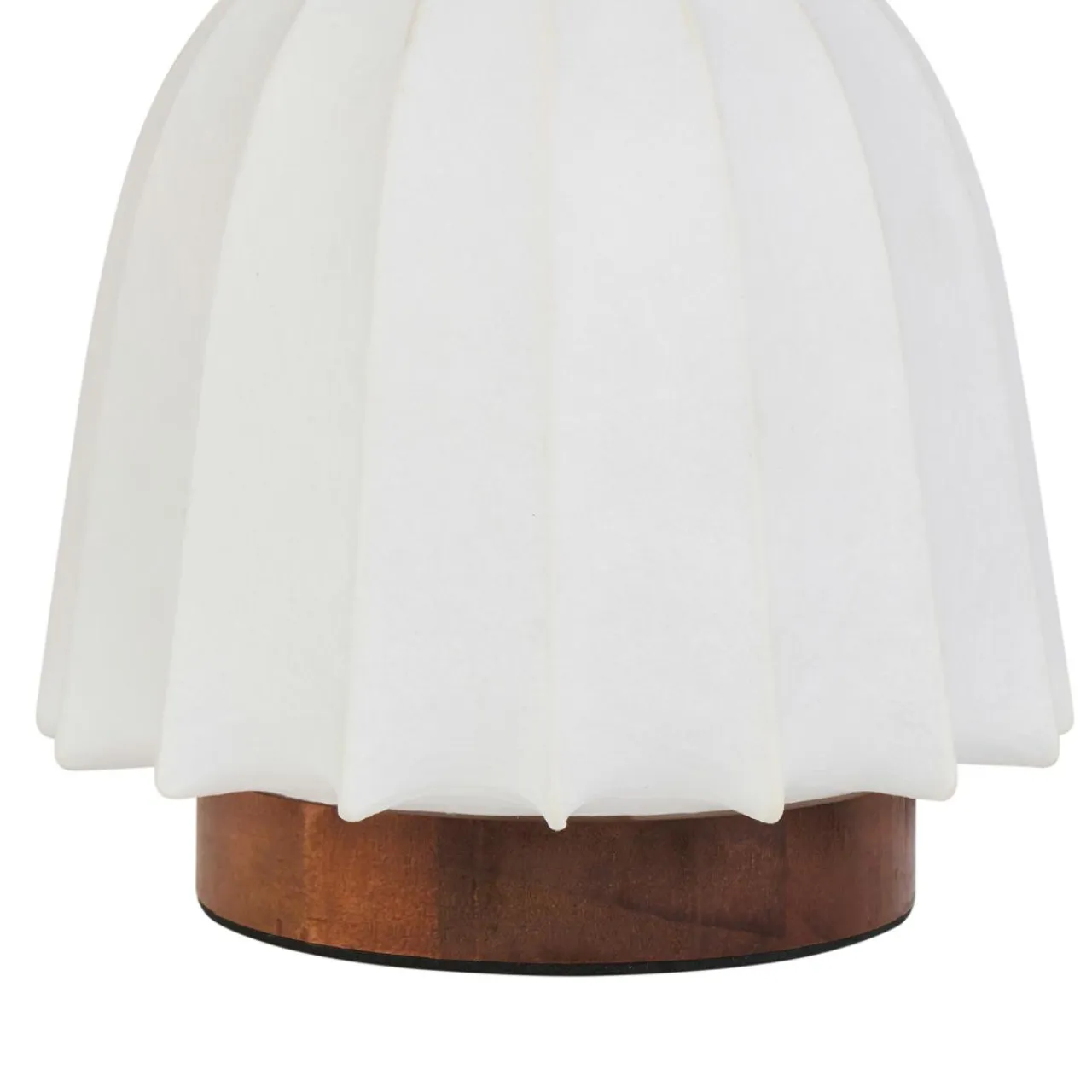 OSTARIA Lampe à poser en Tissu et Métal (H19 cm) Marcel Marron