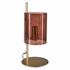 OSTARIA Lampe à poser en verre (H31 cm) Victoria Brun Marron
