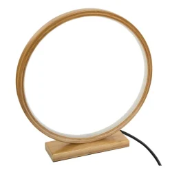 ATMOSPHERA Lampe à poser LED (H32 cm) Ronde Bois Hot
