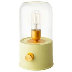 #N/A Lampe tempête sans fil rechargeable USB (H20 cm) Vert New
