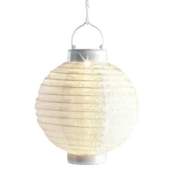 #N/A Lanterne chinoise solaire (D20 cm) Papier chaud Blanc Online