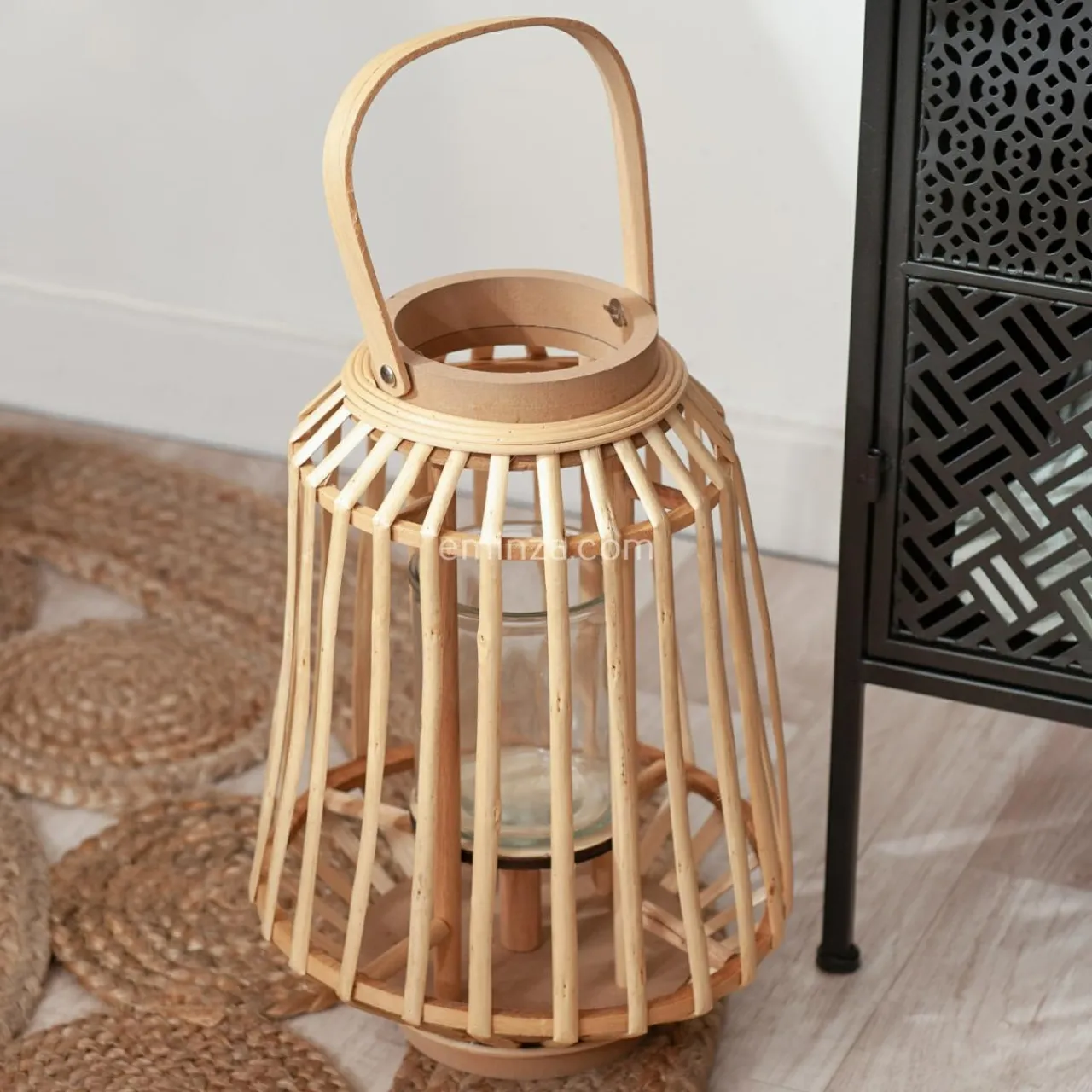 ATMOSPHERA Lanterne en rotin (H35 cm) Naturalys Beige Naturel Discount