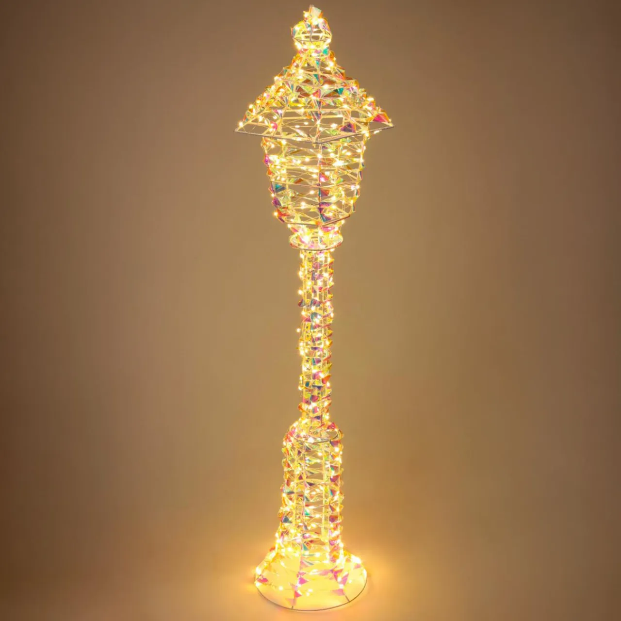 KOOPMAN Lanterne lumineuse 720 LED (H150 cm) Christmas Arc en ciel Or New