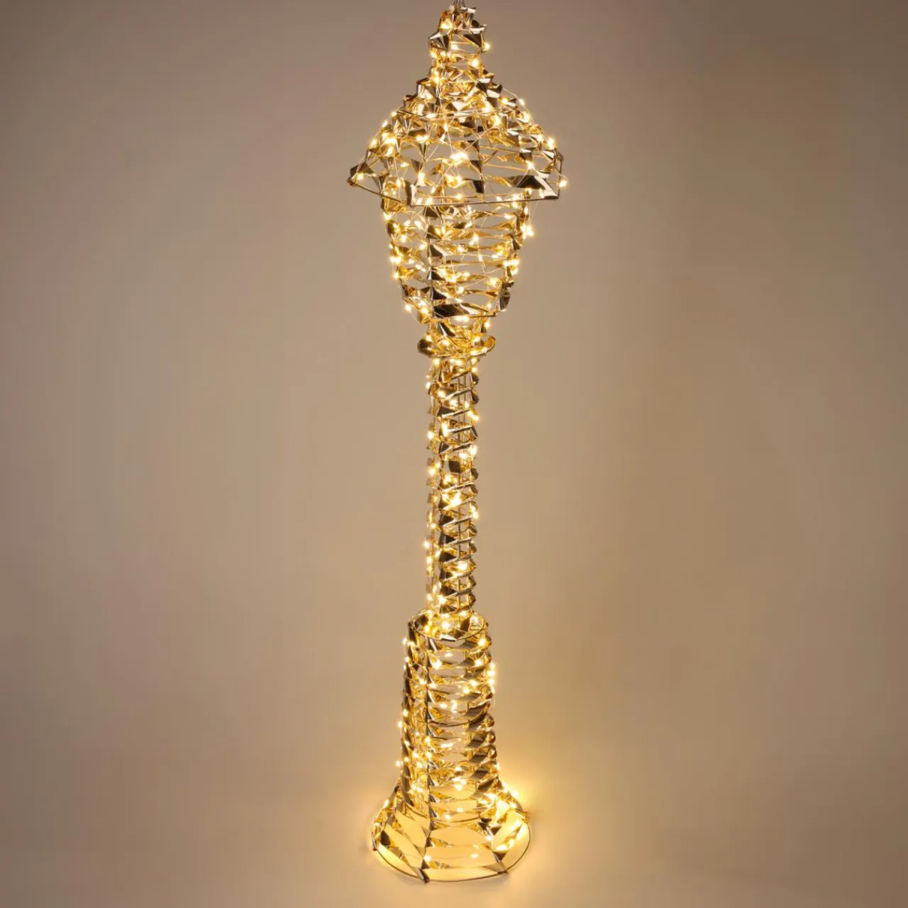 KOOPMAN Lanterne lumineuse 720 LED (H150 cm) Christmas Or