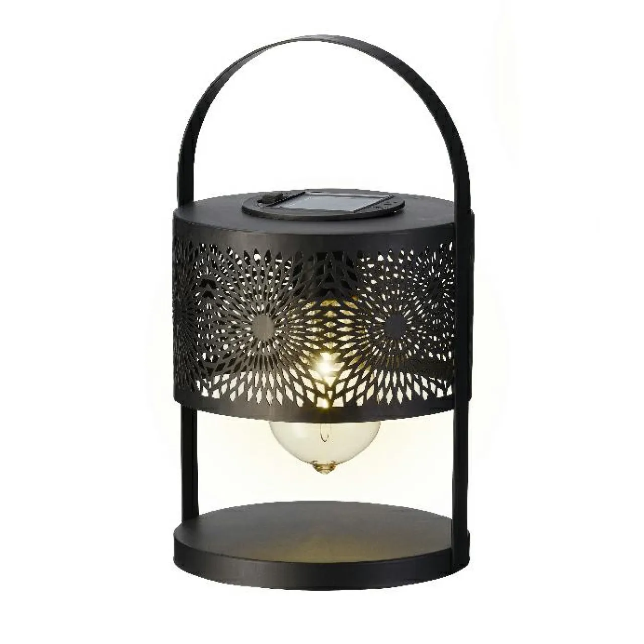 #N/A Lanterne solaire de table (H22,5 cm) à LED Noir Online