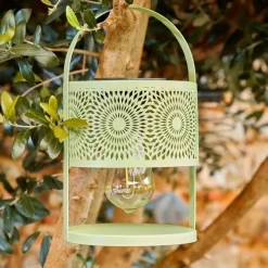 #N/A Lanterne solaire de table (H22,5 cm) à LED clair Vert Outlet