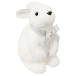 FEERIC LIGHTS Lapin de Noël (H25 cm) Giulia petit nœud Blanc Online