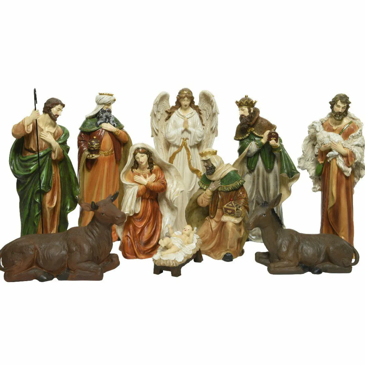 KAEMINGK Les 10 grands santons (Hauteur 47 cm) de Marine Multicolore Discount
