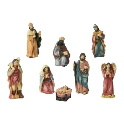 KAEMINGK Les 8 santons (Hauteur 15 cm) de Valentine Multicolore Sale