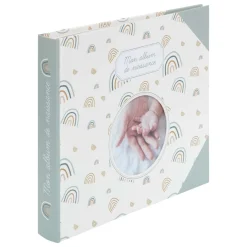 Atmosphera createur d'interieur for kids Livre de naissance (24 x 27 cm) Arc en ciel Vert Hot