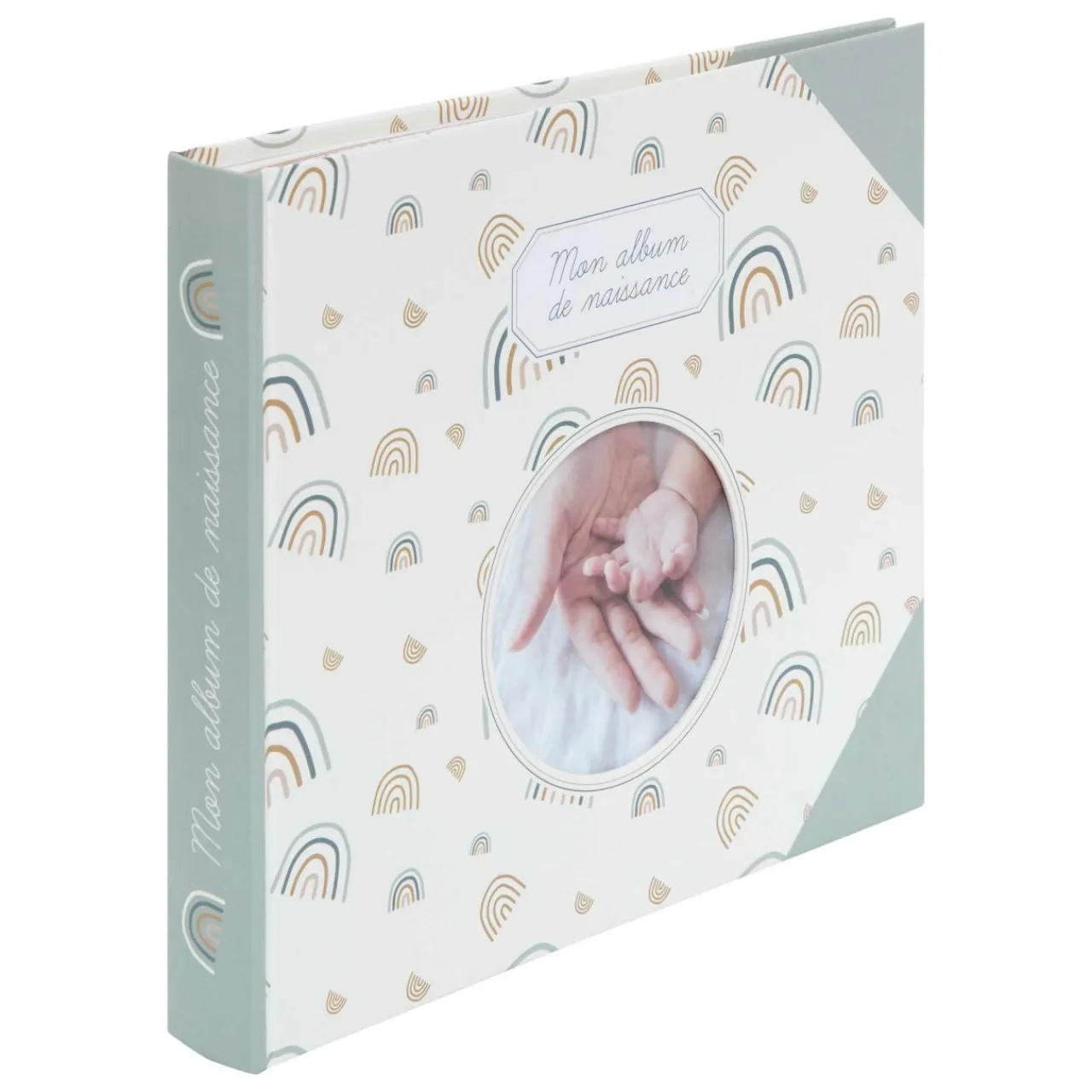 Atmosphera createur d'interieur for kids Livre de naissance (24 x 27 cm) Arc en ciel Vert Hot
