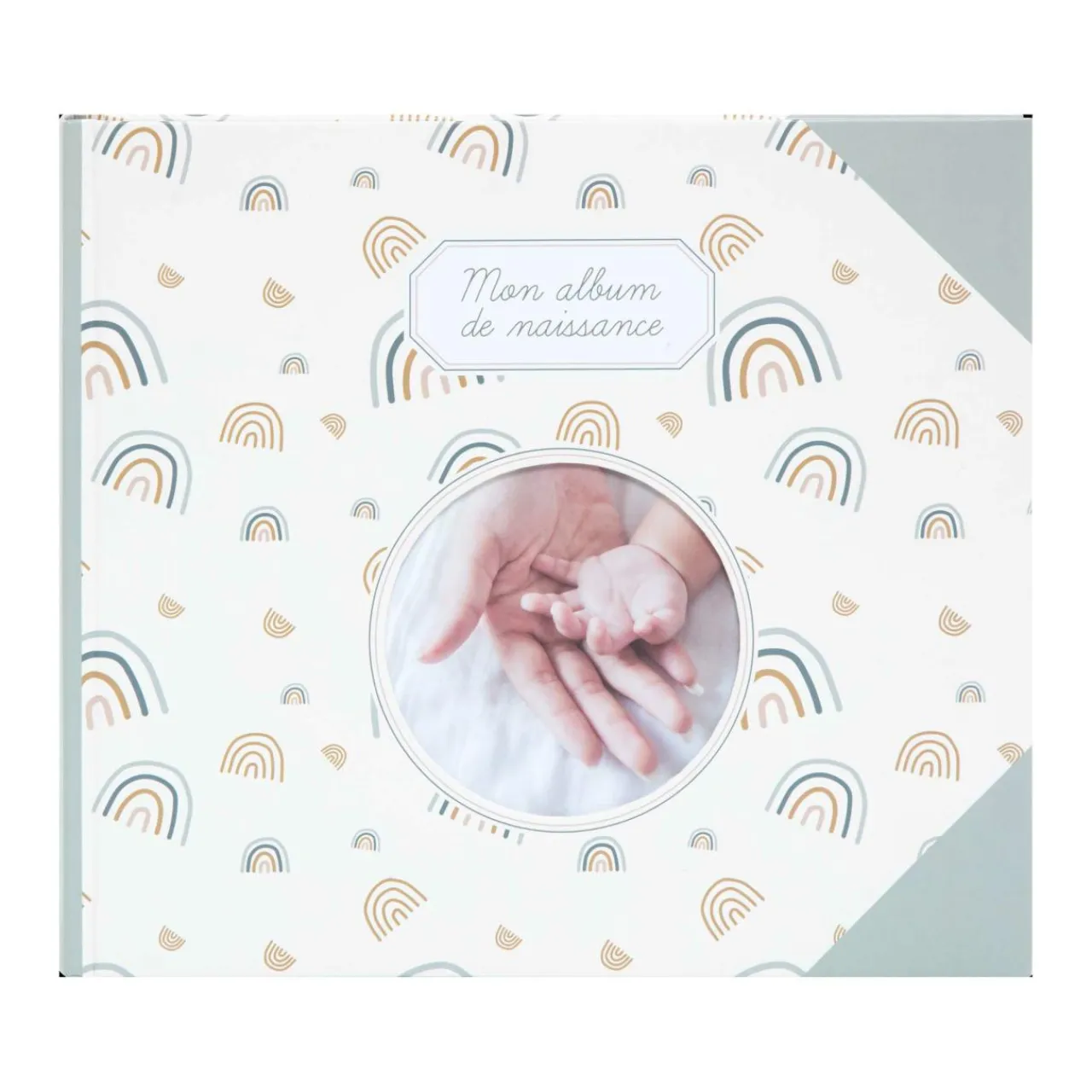 Atmosphera createur d'interieur for kids Livre de naissance (24 x 27 cm) Arc en ciel Vert Hot