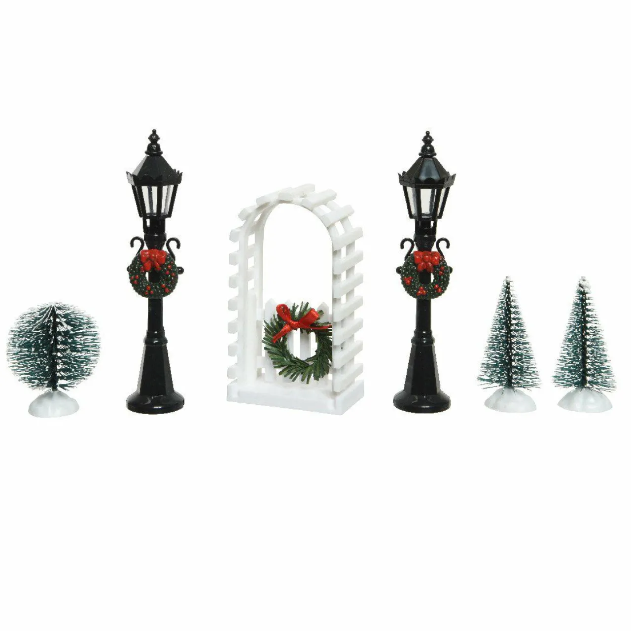 KAEMINGK Lot d'accessoires lampadaires et décorations pour aménager un village Hot