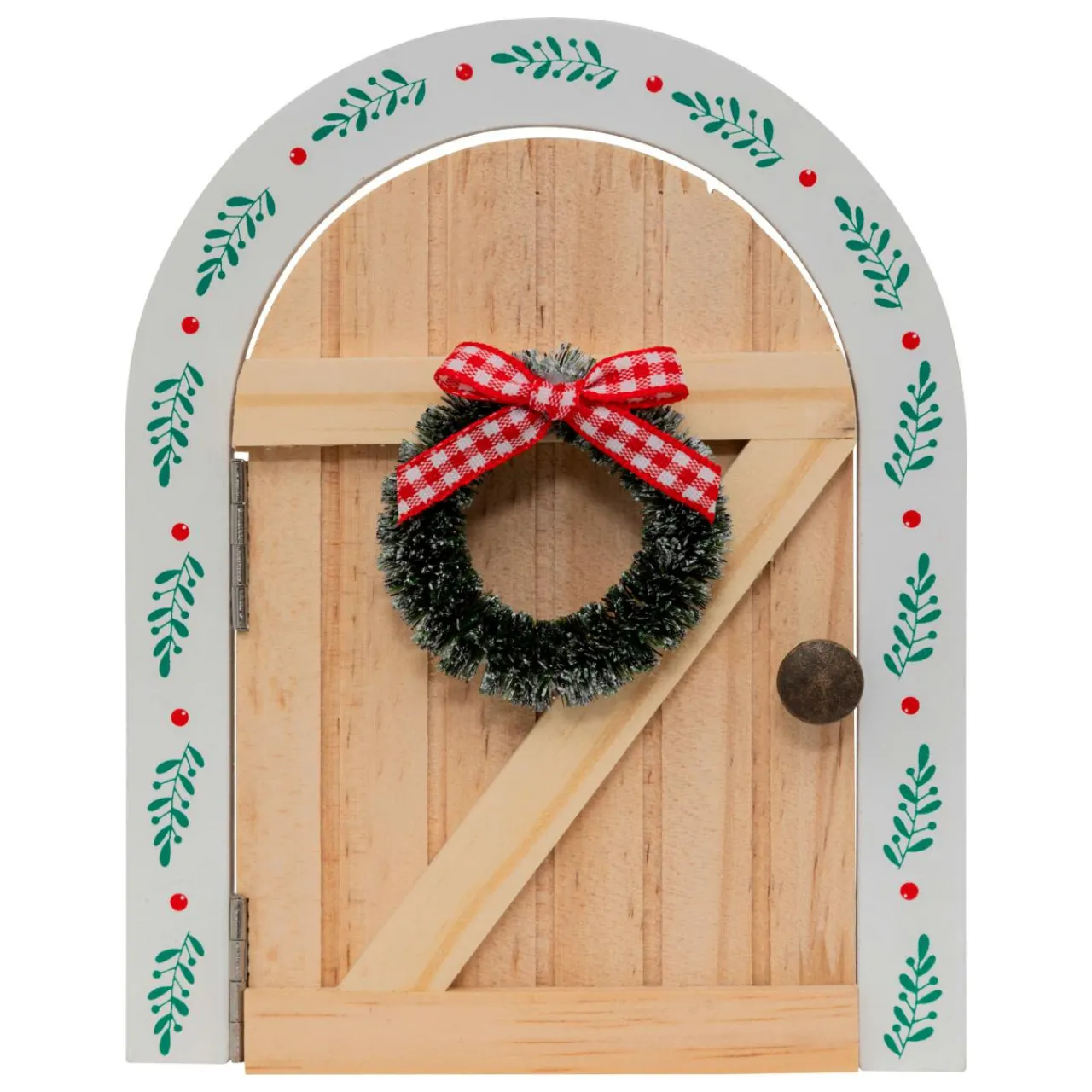 JJA Lot de 10 accessoires déco en bois (H17 cm) Porte de petite souris Multicolore Best