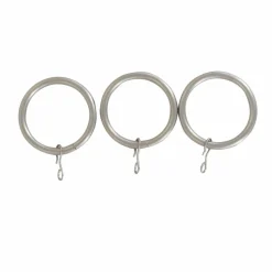 LUANCE Lot de 8 anneaux tringle rideau (D28 mm) Lino mat Argent Online
