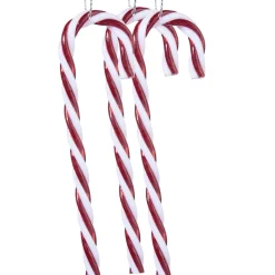 Feeric Lights & Christmas Lot de 3 batons de sucre d'orge à suspendre (H12 cm) Douceur Rouge Sale