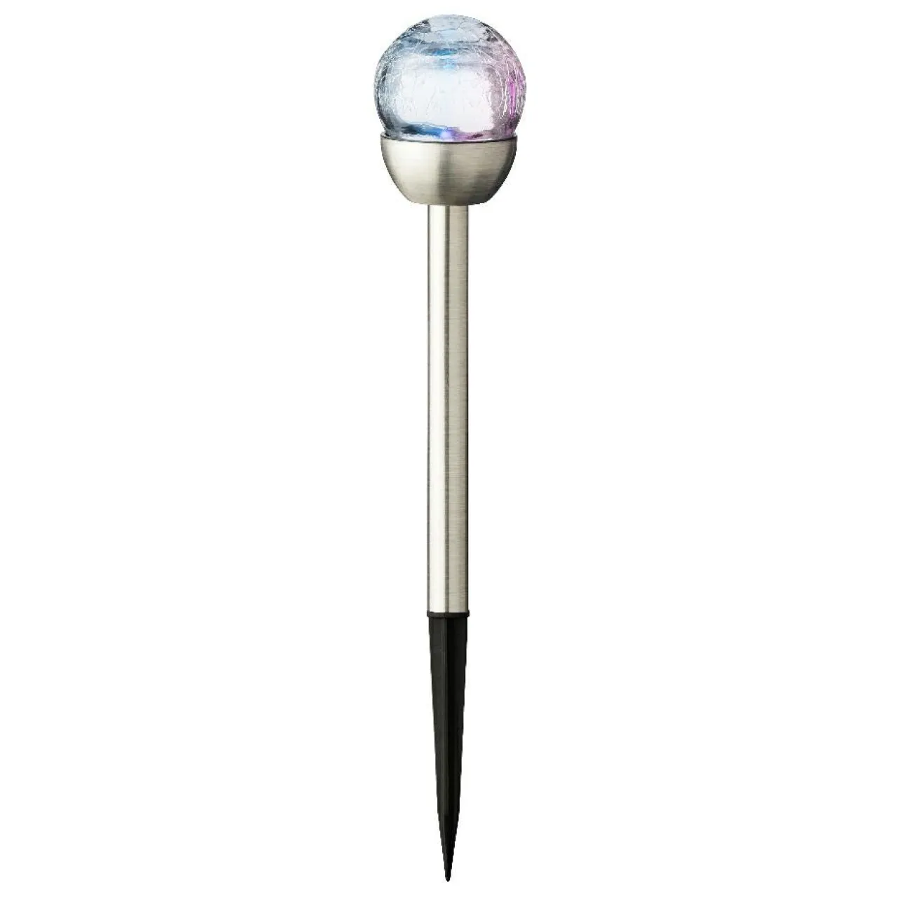 #N/A Lot de 6 bornes de jardin solaires (H24,5 cm) Verre craquelé Multicolore Online