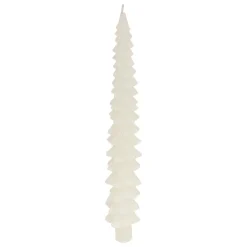 JJA Lot de 2 bougies bâton en cire (H25 cm) Sapin Blanc Best