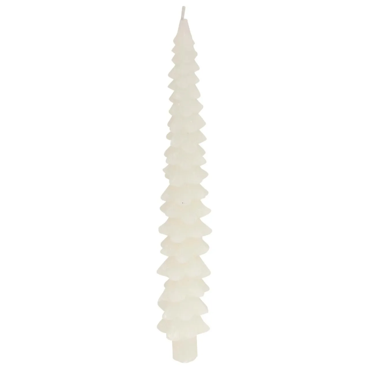 JJA Lot de 2 bougies bâton en cire (H25 cm) Sapin Blanc Best