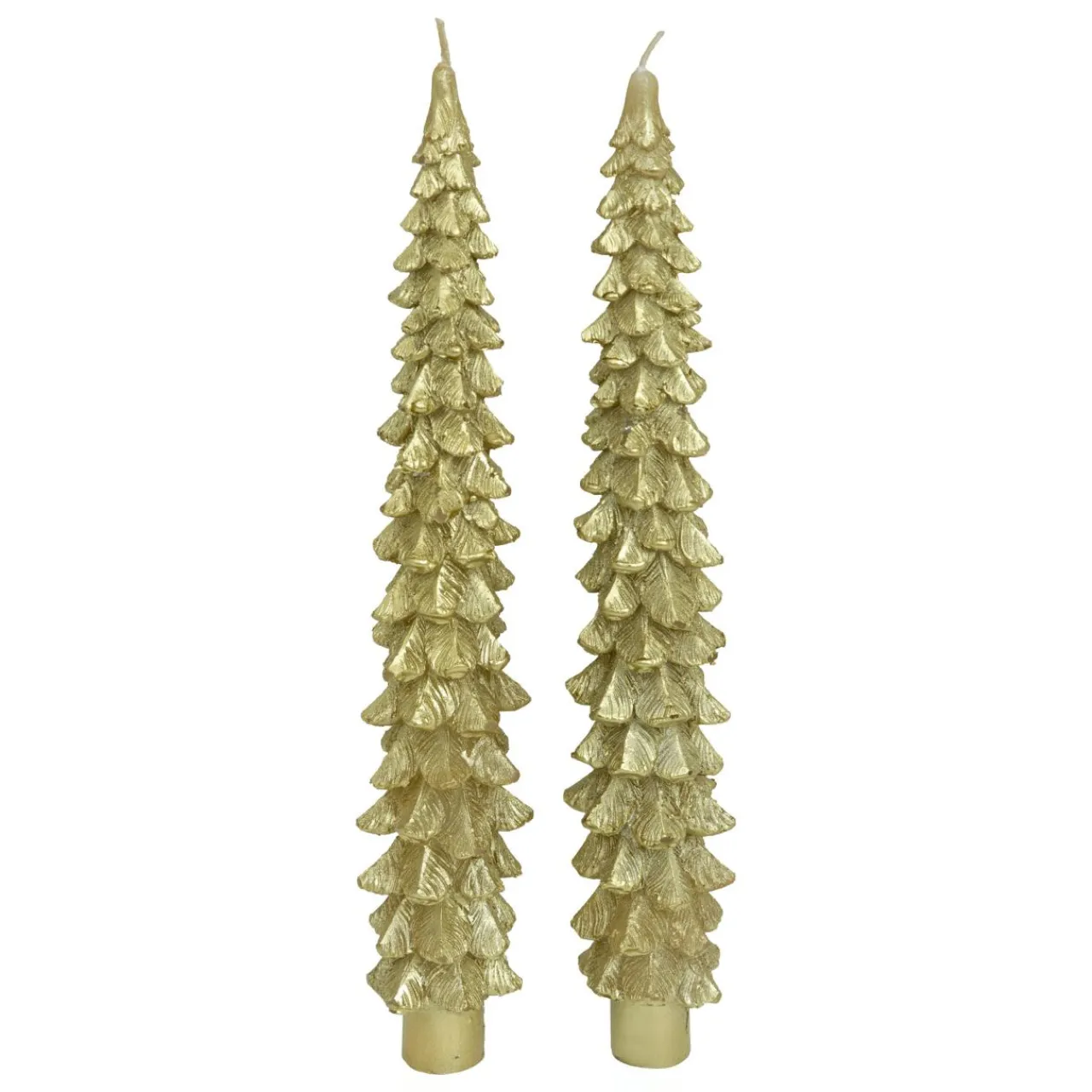 JJA Lot de 2 bougies bâton en cire (H25 cm) Sapin Dé Or Online