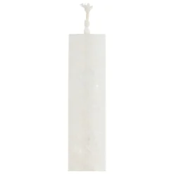 JJA Lot de 2 bougies bâton (H25 cm) Chandelier givré Blanc Sale