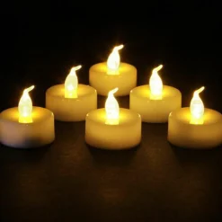 Feeric Lights & Christmas Lot de 6 Bougies LED vacillantes Chauffe-plat Blanc chaud Discount