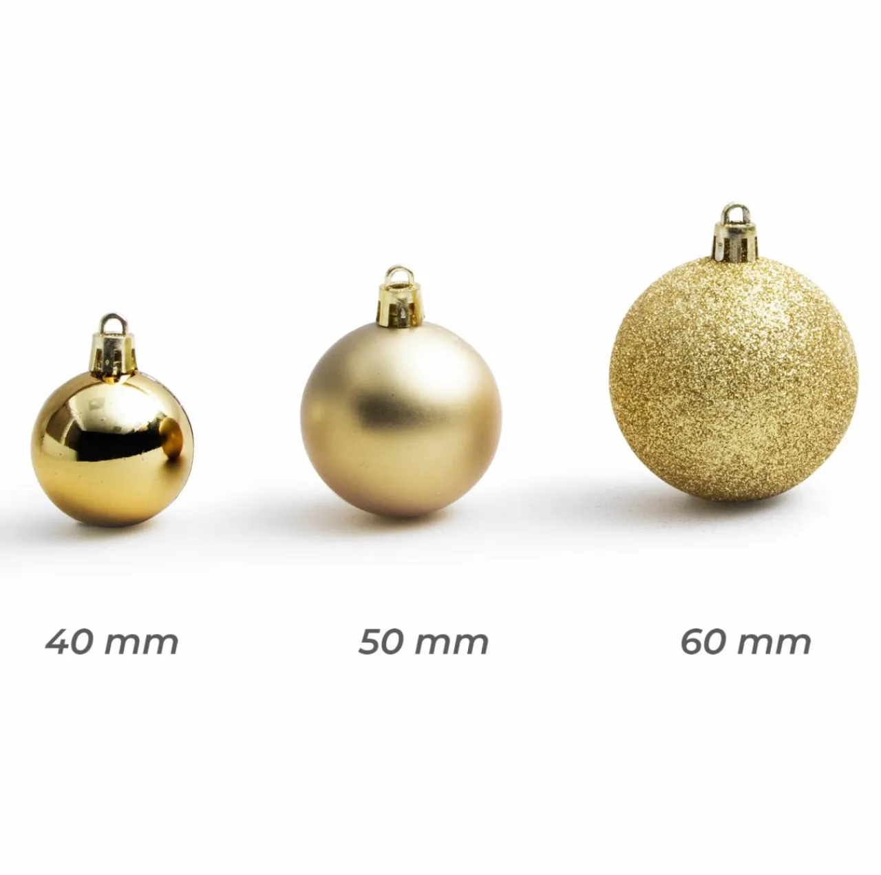 EMINZA Lot de 30 boules de Noël assties New Alpine Or Online