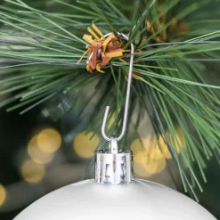 EMINZA Lot de 30 boules de Noël assorties New Alpine Blanc Sale