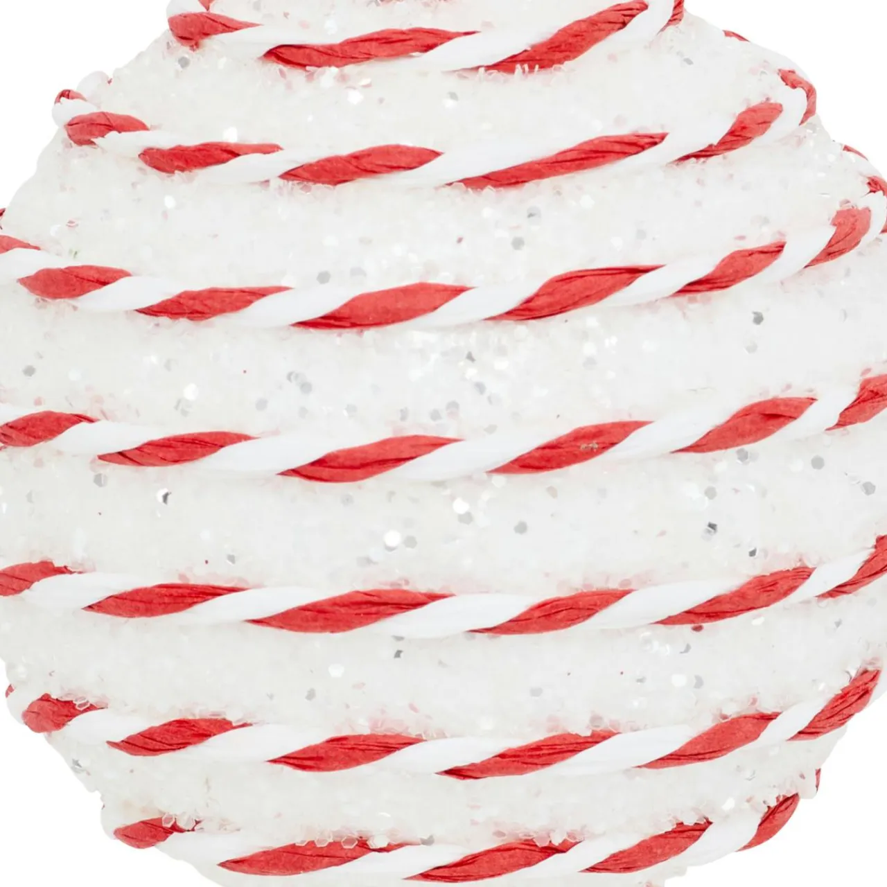 JJA Lot de 22 boules de Noël assorties Rayé Fantaisie et Blanc Rouge New