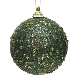 KAEMINGK Lot de 12 boules de Noël (D80 mm) Alifa Vert sapin
