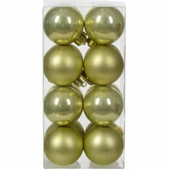 KAEMINGK Lot de 16 boules de Noël (D40 mm) Alpine Pistache Online