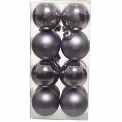 KAEMINGK Lot de 16 boules de Noël (D40 mm) Alpine Lilas Sale