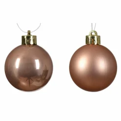KAEMINGK Lot de 16 boules de Noël (D40 mm) Alpine Rose pétillant Best