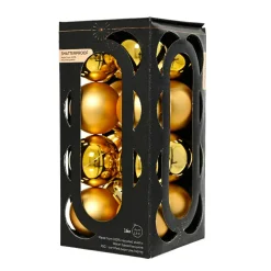 KAEMINGK Lot de 16 boules de Noël (D40 mm) Aravis Or Sale