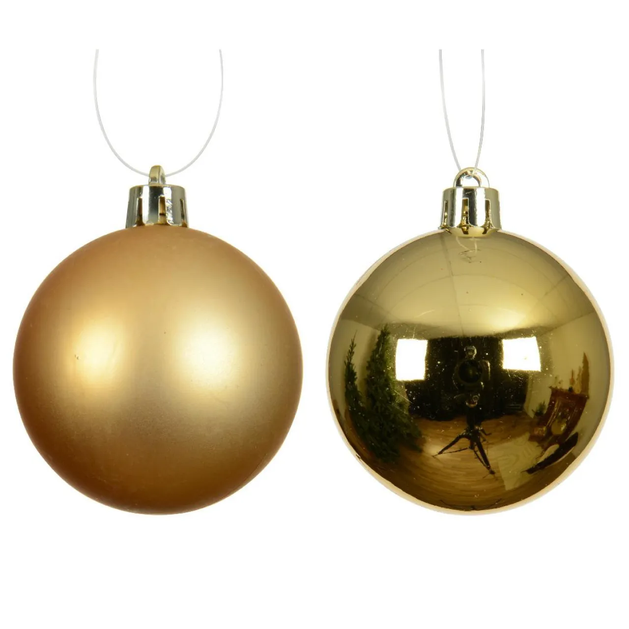 KAEMINGK Lot de 4 boules de Noël (D100 mm) Aravis Or Clearance