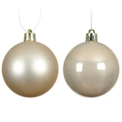 KAEMINGK Lot de 4 boules de Noël (D100 mm) Aravis Perle Clearance