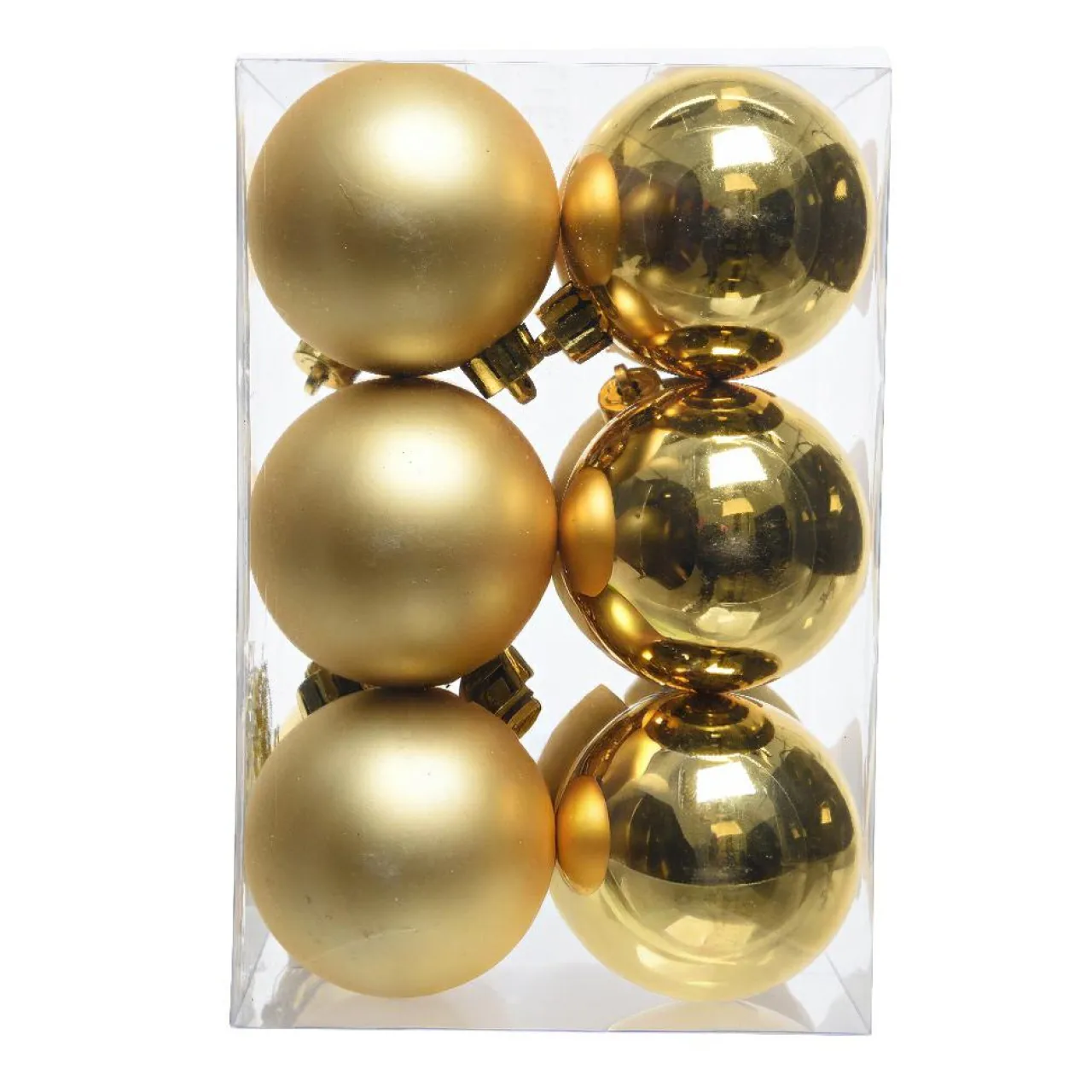 KAEMINGK Lot de 12 boules de Noël (D60 mm) Aravis Or Outlet
