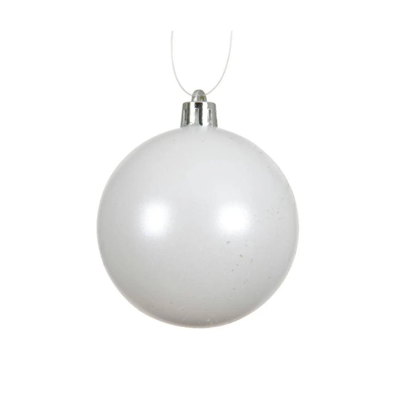KAEMINGK Lot de 4 boules de Noël (D100 mm) Aravis Blanc Sale
