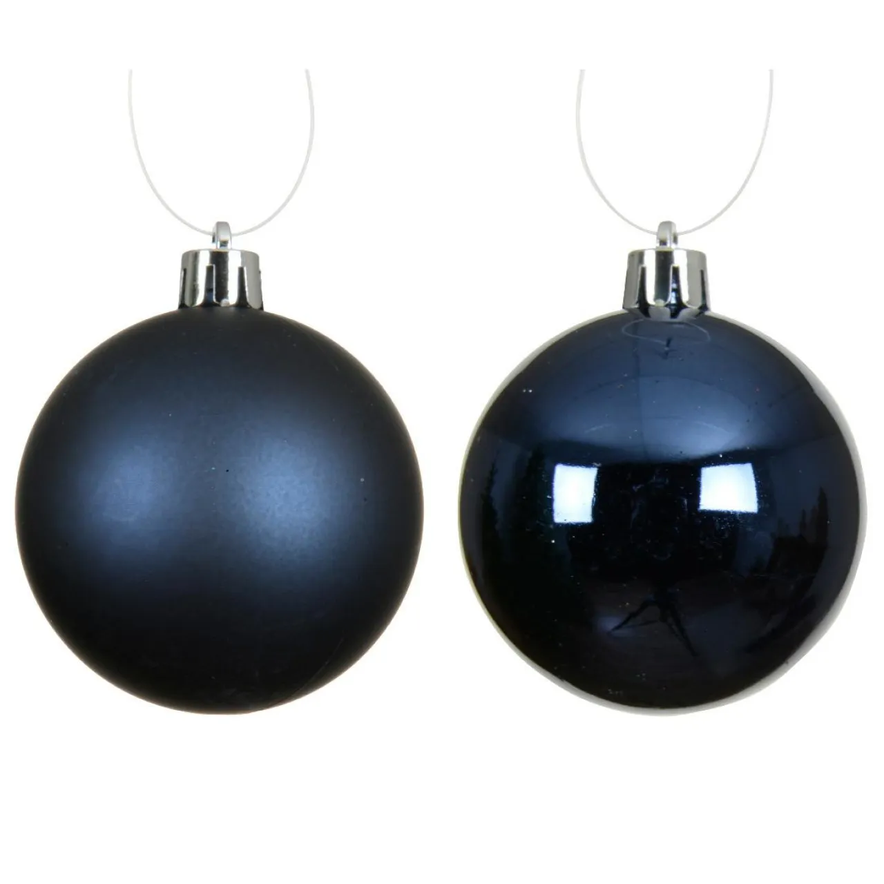 KAEMINGK Lot de 12 boules de Noël (D60 mm) Aravis Bleu nuit Discount