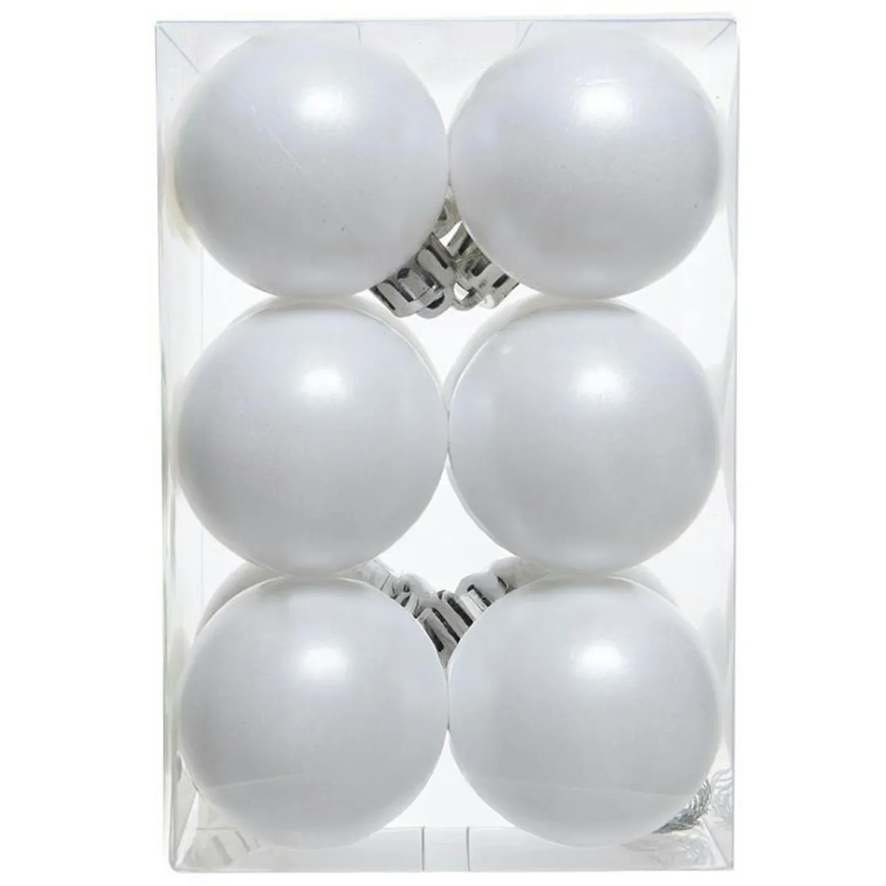 KAEMINGK Lot de 12 boules de Noël (D60 mm) Aravis Blanc Clearance