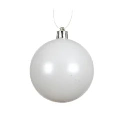 KAEMINGK Lot de 12 boules de Noël (D60 mm) Aravis Blanc Clearance