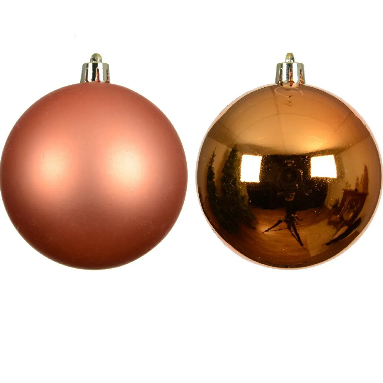 KAEMINGK Lot de 12 boules de Noël (D60 mm) Aravis Orange Outlet