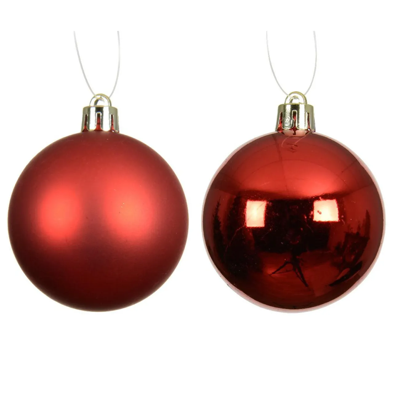 KAEMINGK Lot de 16 boules de Noël (D40 mm) Aravis Rouge New