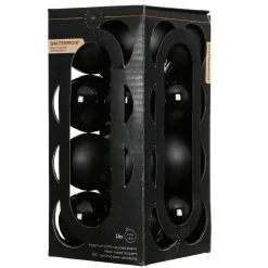 KAEMINGK Lot de 16 boules de Noël (D40 mm) Aravis Noir Sale
