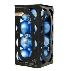 KAEMINGK Lot de 16 boules de Noël (D40 mm) Aravis Bleu Ciel Outlet