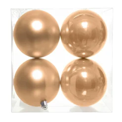 KAEMINGK Lot de 4 boules de Noël (D100 mm) Aravis Pêche Sale
