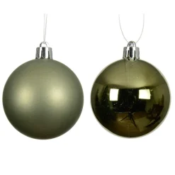 KAEMINGK Lot de 16 boules de Noël (D40 mm) Aravis Vert romarin Outlet