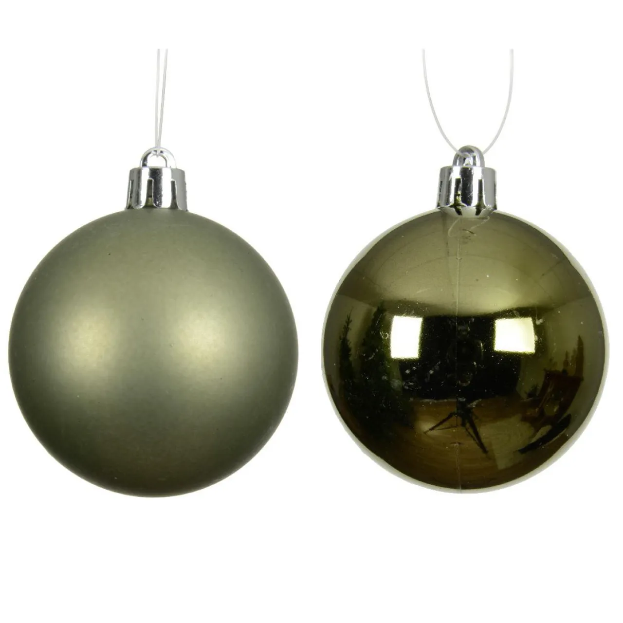 KAEMINGK Lot de 16 boules de Noël (D40 mm) Aravis Vert romarin Outlet