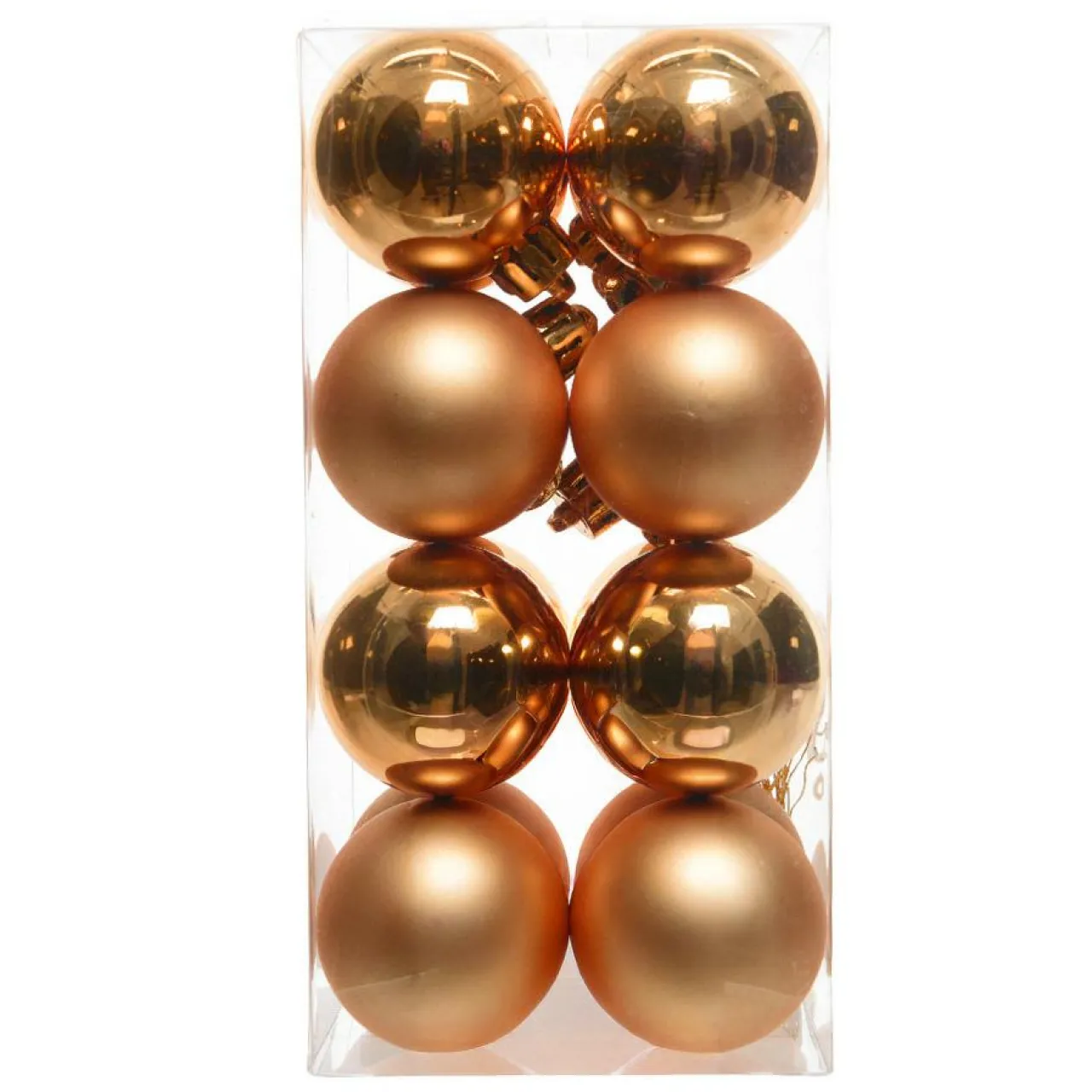 KAEMINGK Lot de 16 boules de Noël (D40 mm) Aravis Orange Online