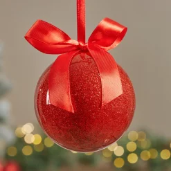 JJA Lot de 14 boules de Noël (D150 mm) Darling Rouge New